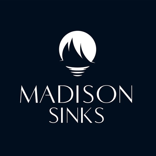 Reflection logo with the title 'Sailing ship concept for high-end sink company'