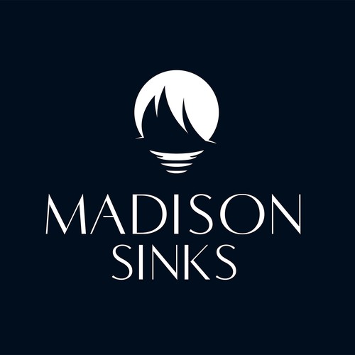 Yacht logo with the title 'Sailing ship concept for high-end sink company'