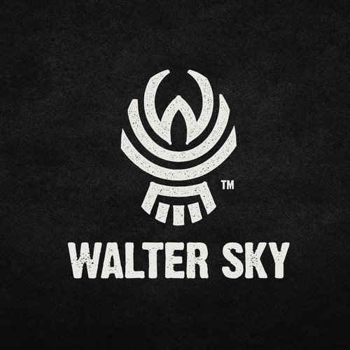 Grunge logo with the title 'Walter Sky '