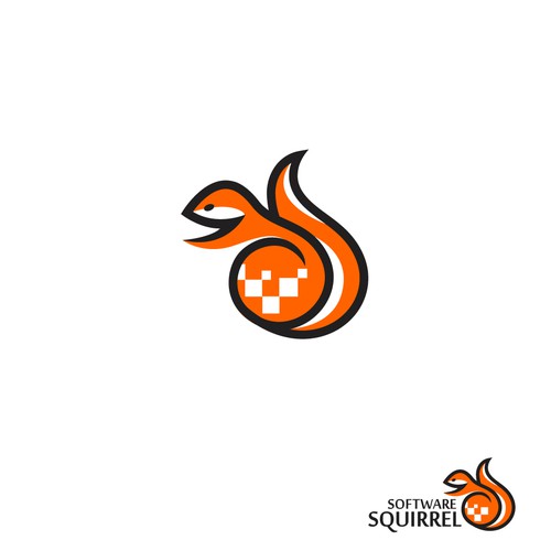 Squirrel logo with the title 'Software Squrrel logo'