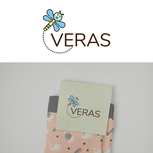 Diaper logo with the title 'Cute, fun and modern logo cloth diaper '