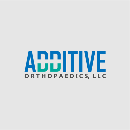 Orthopedic logo with the title 'Custom Typographic Logo for Medical Company'