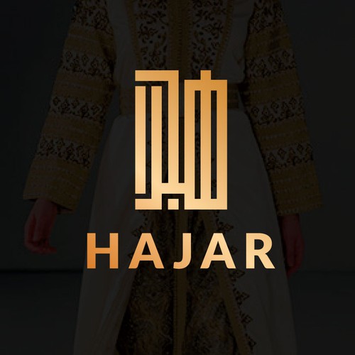 Qatar logo with the title 'هجر in arabic Hajar'