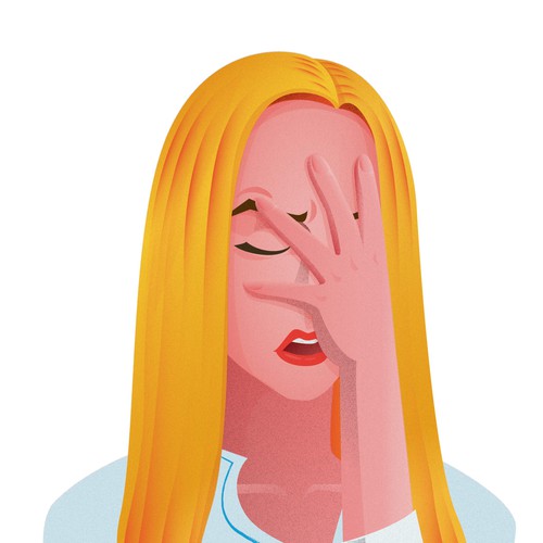 Lady design with the title 'Podcast Cover'