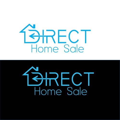 Direct logo with the title 'Sleek Direct Home Sale Company Logo'
