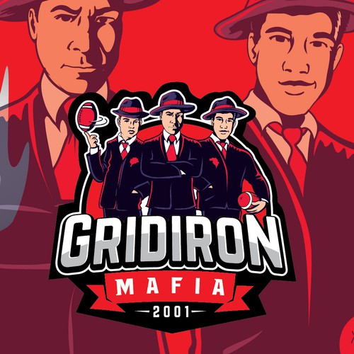 Pen design with the title 'Fantasy football team logo'