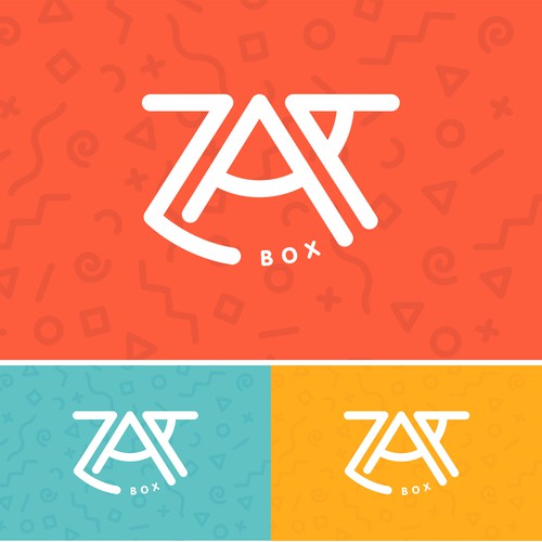 Joyous logo with the title 'Fun and playful pizza box logo'