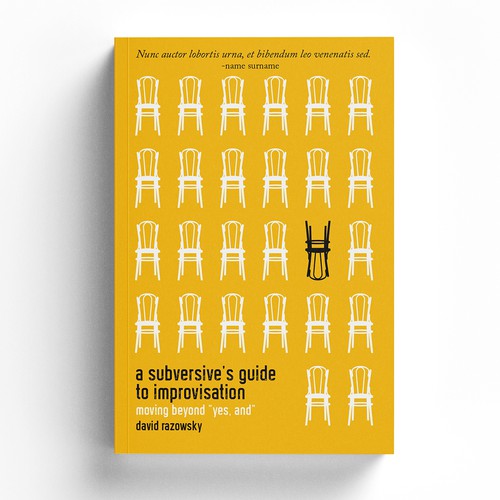 Funny book cover with the title 'A Subversive’s Guide to Improvisation'