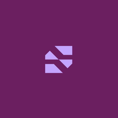Geometric logo with the title 'Logo design for a leading influencer tech company'