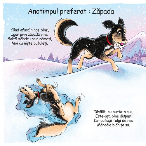 Book illustration artwork with the title 'Children's Book Illustration'