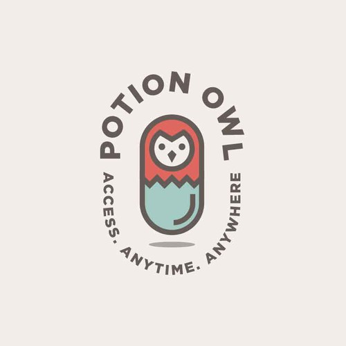 Brand logo with the title 'Potion Owl'