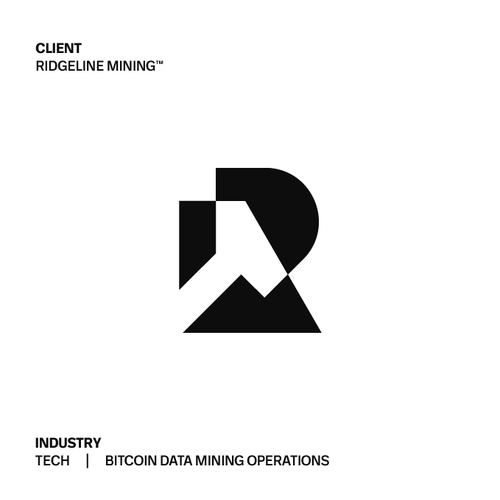 Data center design with the title 'Ridgeline Mining: Building Trust in Bitcoin Mining'
