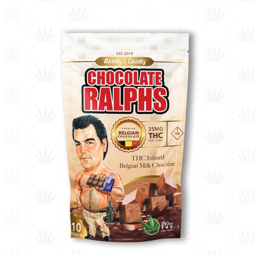 Candy packaging with the title 'Chcoolate Ralphs'