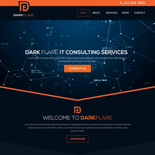 Consultant website with the title 'IT Consulting Firm'