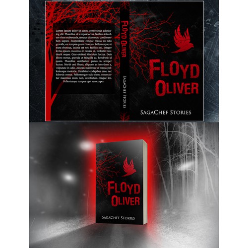 Book cover artwork with the title ' Dark Literary Serial Fiction Crime Thriller Artistic Cover .'