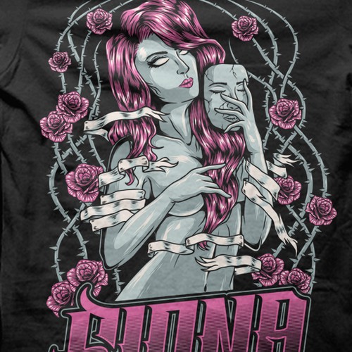 Band t-shirt with the title 'Fiona Band'