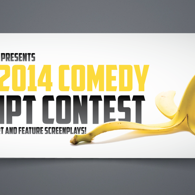 Create a Comedy Screenplay Contest graphic for a major Hollywood contest!