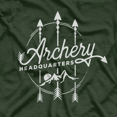 Archery design with the title 'Archery Headquarters'