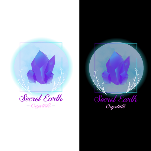 Crystals logo with the title 'Organic/abstract Logo'