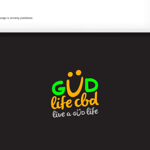 Happiness logo with the title 'Logo for CBD products'