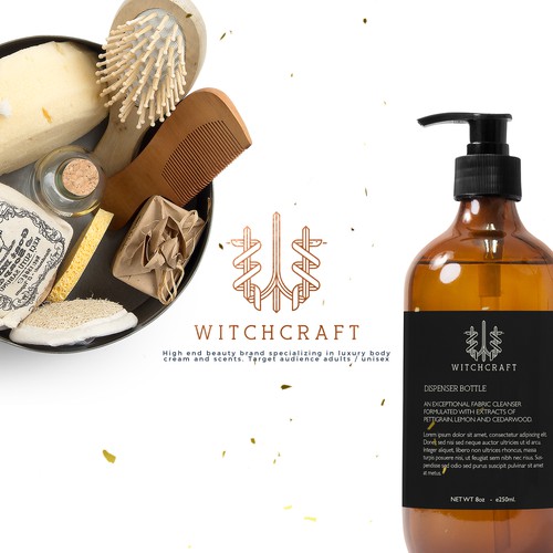 Snake design with the title 'Logo concept for WitchCraft'