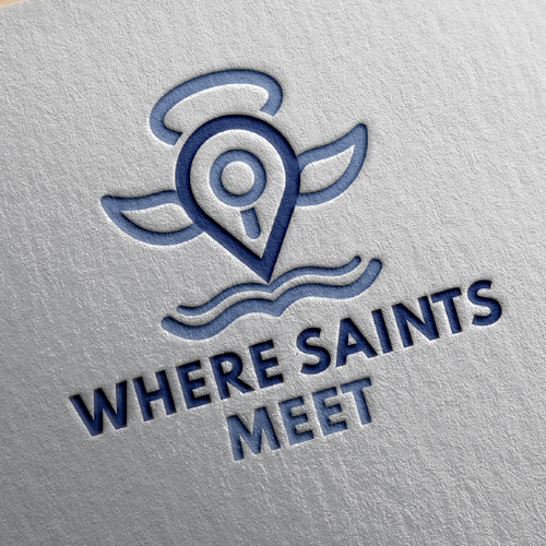 Magnifying glass logo with the title 'Where Saints Meet'