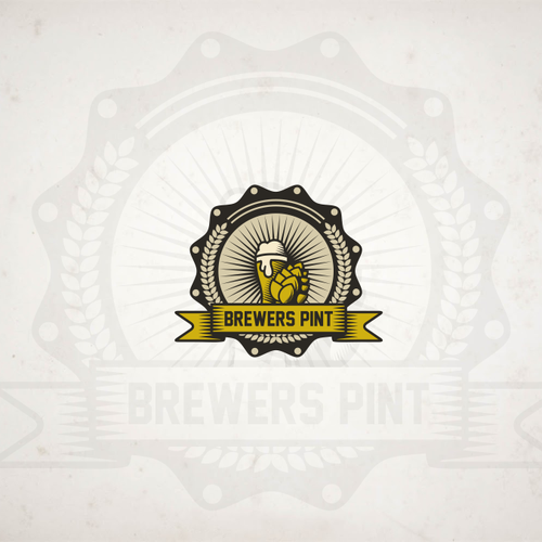 Food and drink logo with the title 'Create a inspiring BEER illustration for brewersPint'