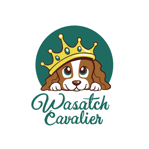 Puppy logo with the title 'Wasatch cavalier'