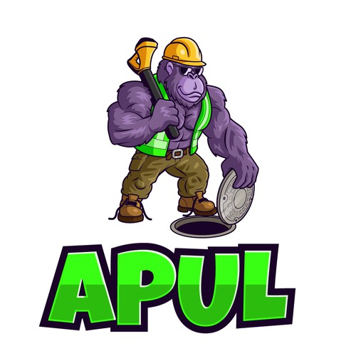 Funny logo with the title 'APUL'