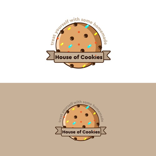 Homemade logo with the title 'attractive logo for house of cookies'