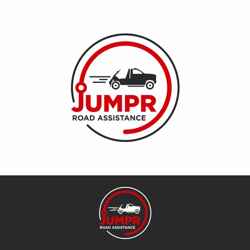 Automotive design with the title 'Logo for a road assistance company from Canada'
