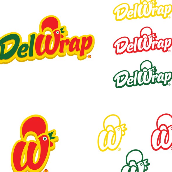 Portuguese logo with the title 'Del wrap'