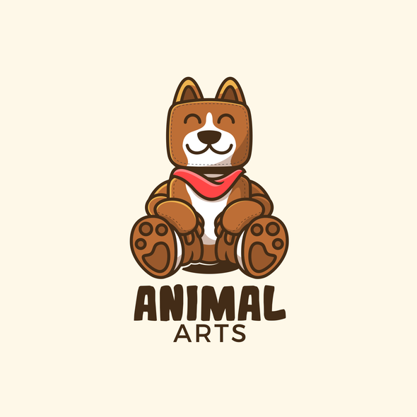 Doll logo with the title 'The Animal Arts'