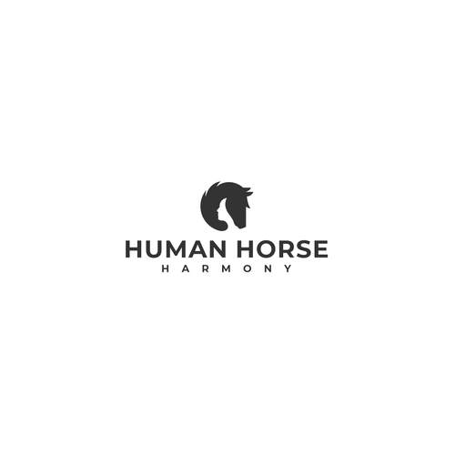 Horse logo with the title 'Human Horse Harmony'