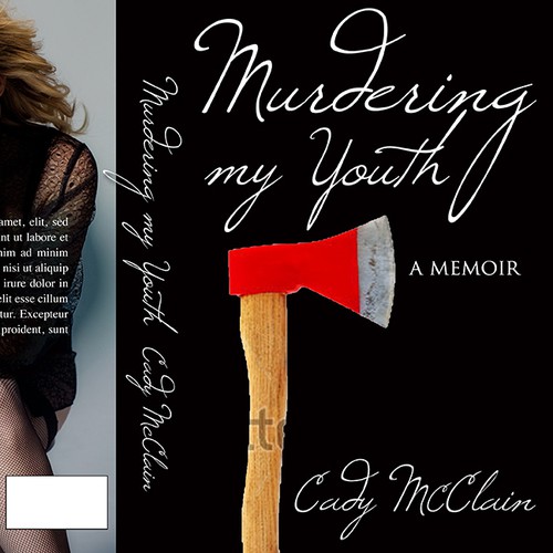 Graphic book cover with the title 'Book Cover for Murdering My Youth'
