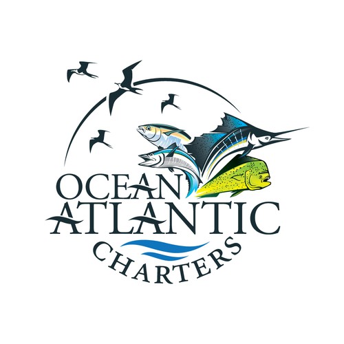 Marlin logo with the title 'Ocean Atlantic Chartes'