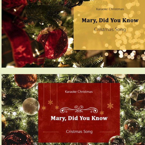 Present design with the title 'YouTube video cover'