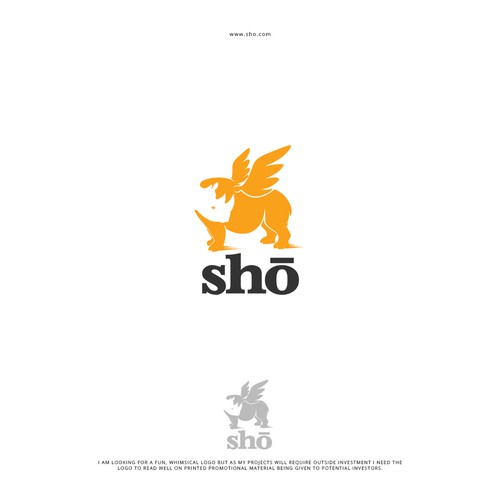 Rhino logo with the title 'Rhino logo'