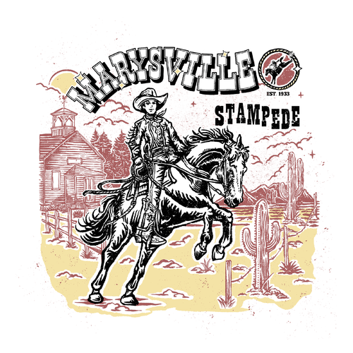 Rodeo design with the title 'Rodeo'