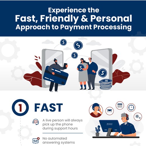Process design with the title 'Payments Industry Infographic'