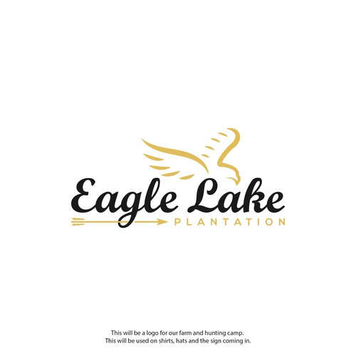Hunting design with the title 'Eagle Lake'