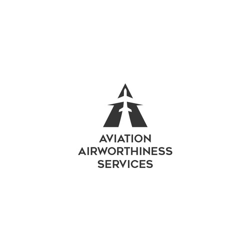 Airline and flight logo with the title 'Aviation Logo'