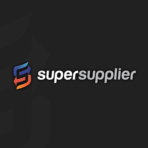 Red and orange design with the title 'SuperSupplier logo'