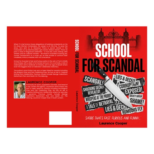School book cover with the title 'School for Scandal'