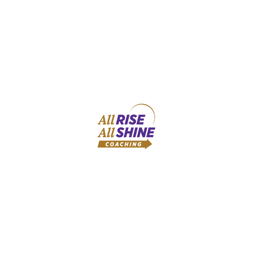 Coaching logo with the title 'Logo design for All Rise All Shine Coaching'