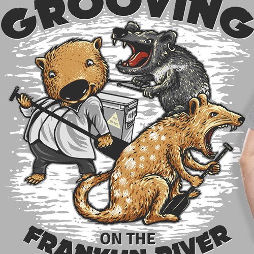 T-shirt with the title 'New Franklin River Rafting T-shirt '