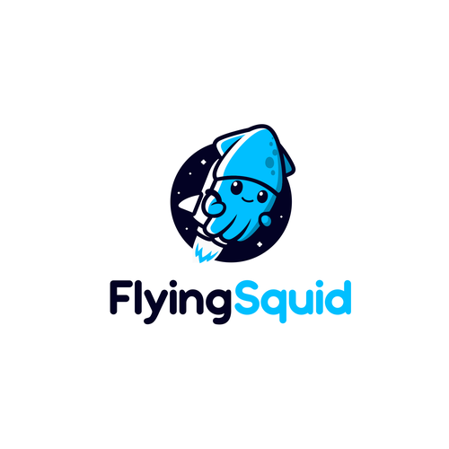 Squid logo with the title 'Flying Squid'