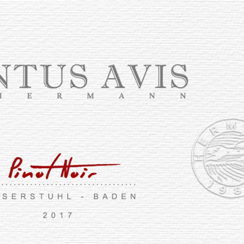 Product label with the title 'Hermann label'