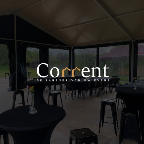 Tent design with the title 'Logo concept for an events company'