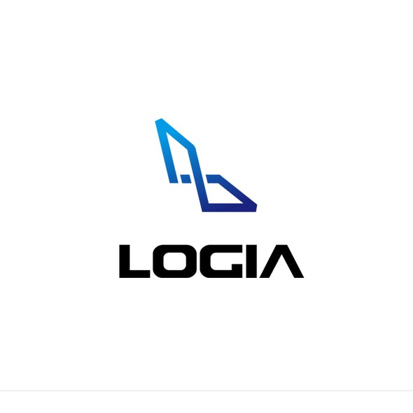 Retail logo with the title 'Logia laptop store'